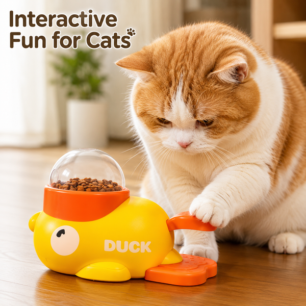 Duck-Shape Slow Feeder Snack Bowl