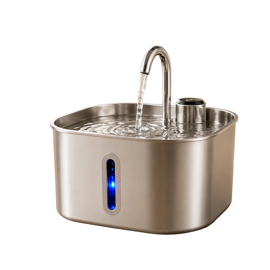 Stainless Steel Automatic Water Fountain 3.2L with Window