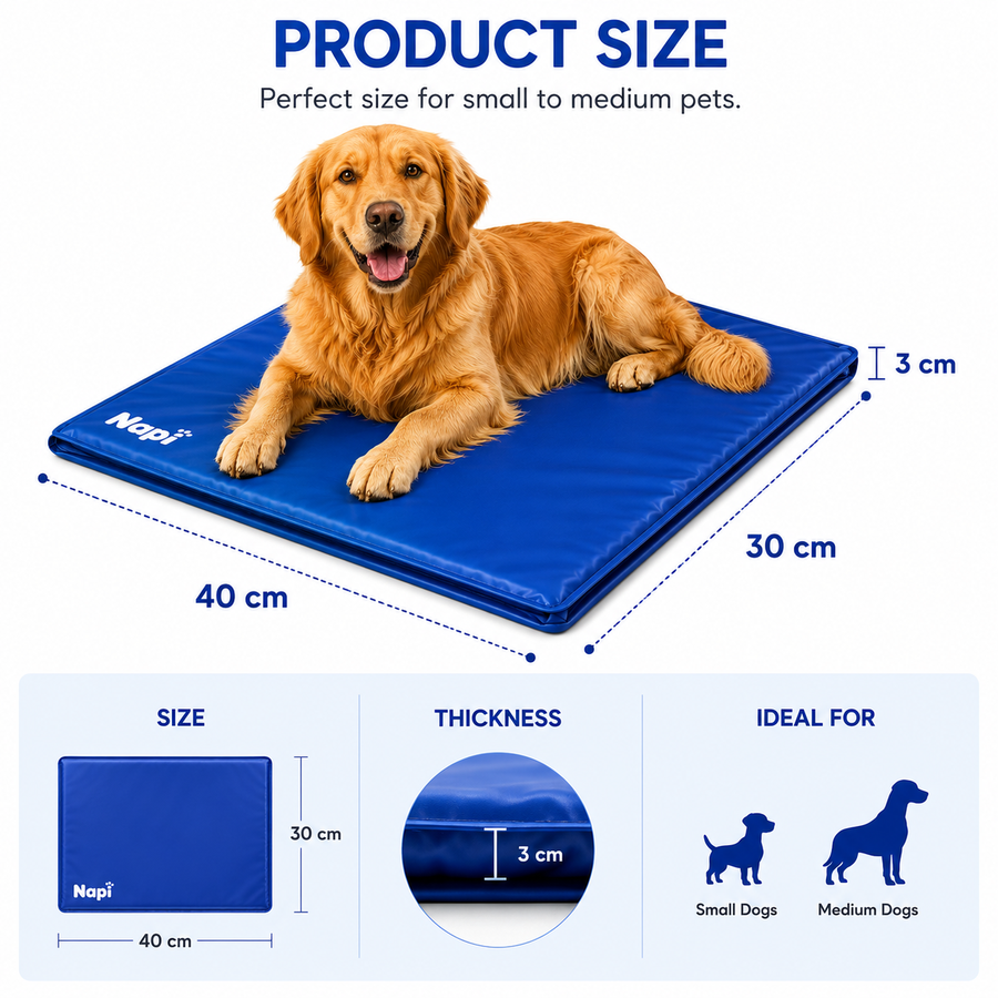 Premium Cooling Pet Mat — Instant Cool