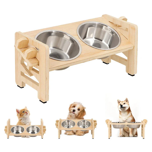 Height-Adjustable Elevated Pet Bowl