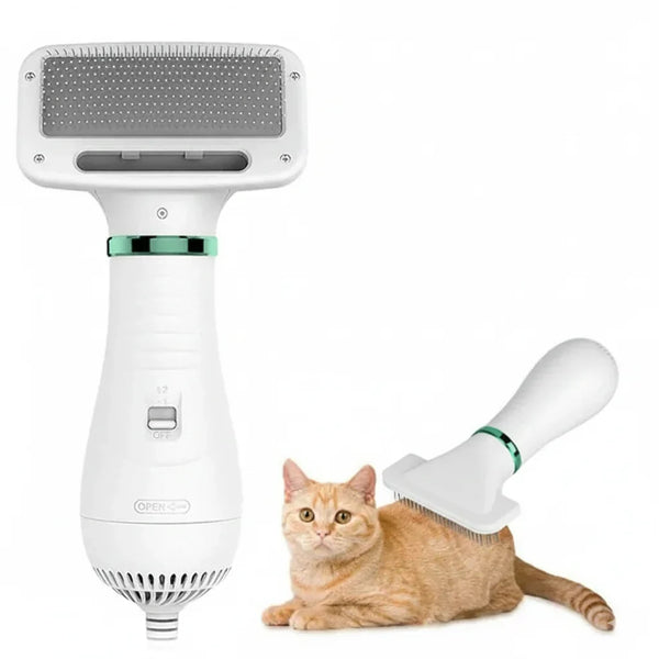 2-in-1 Pet Hair Dryer & Straightening Brush