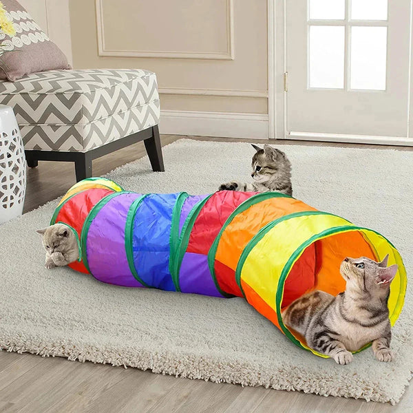 Foldable Interactive Cat Tunnel Toy