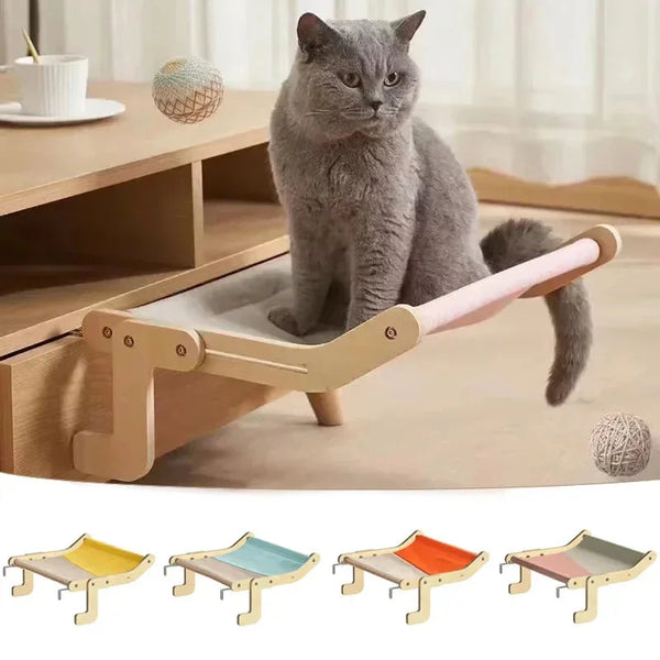 Suspended Cat Hammock with Net