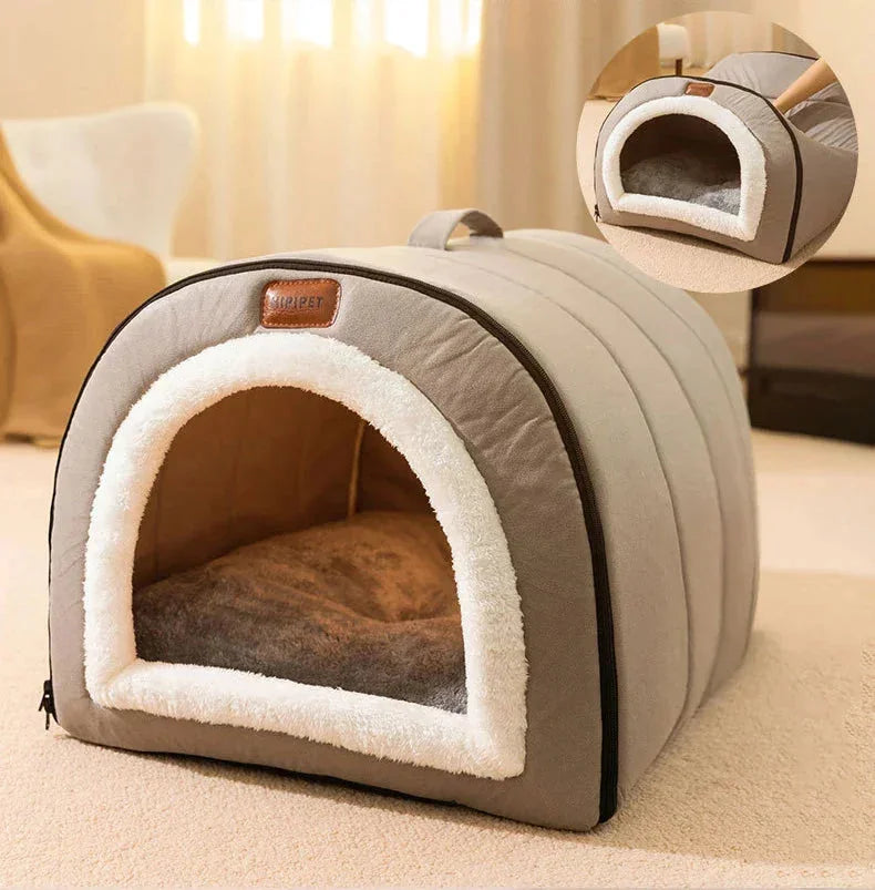 Cozy Cave Pet Bed — Privacy & Comfort